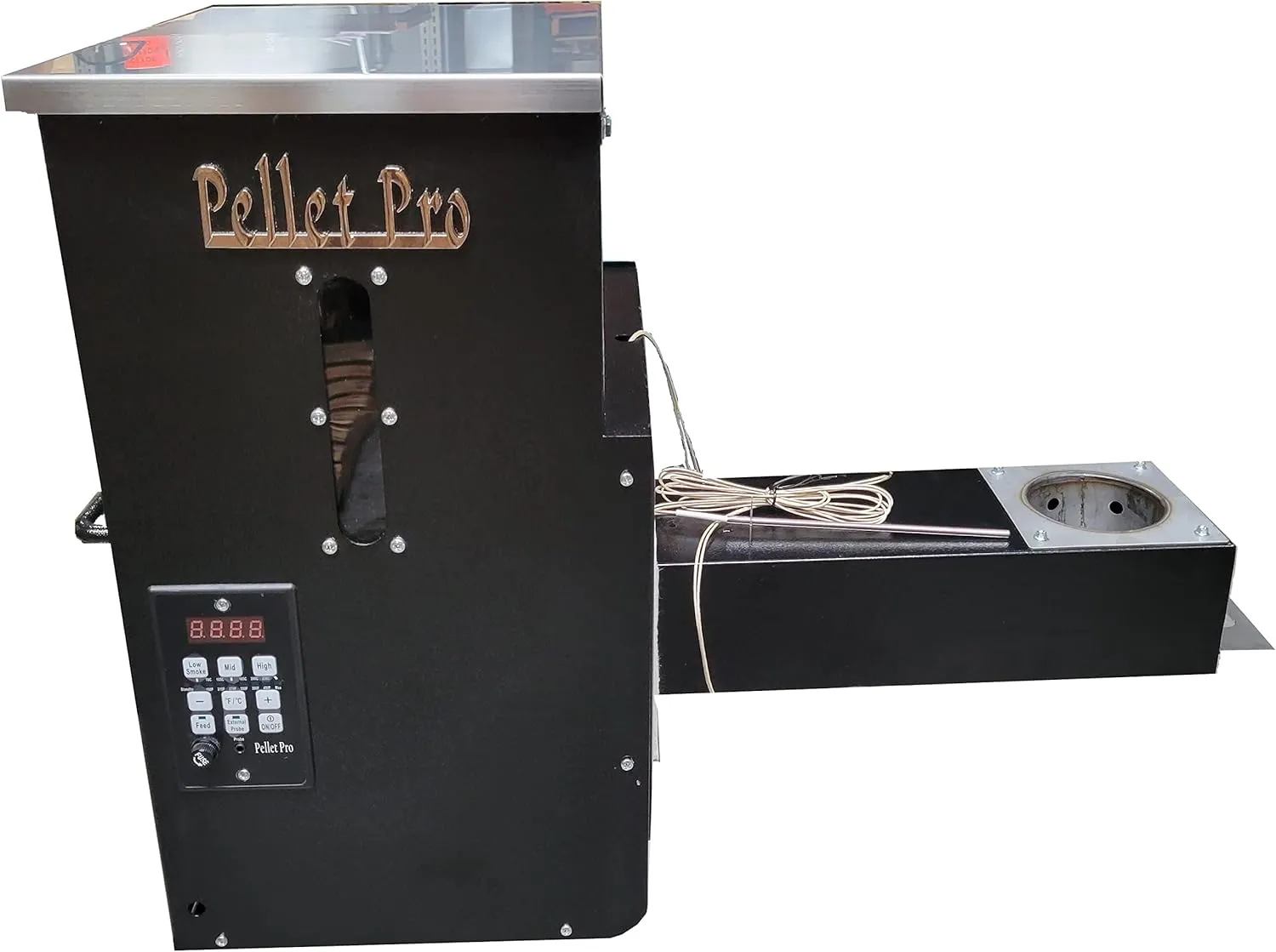 Pellet Pro Elite 18-inch Pellet Grill Hopper Assembly|PID Temperature Control for Precise Grilling|35 Pound Hopper Capacity with Easy Ash Cleanout|Premium Components for Enhanced Performance