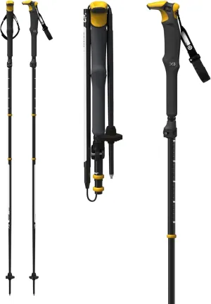 Pivot Trekking Poles, Durable 3-Piece Folding Trekking Pole, Lightweight Aluminum Construction, Pair, 2023
