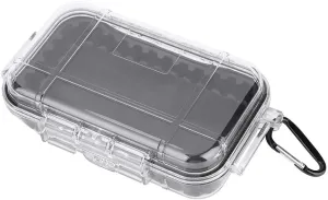 Plastic Waterproof Shockproof Box, Outdoor Survival Case, Floating Hard Shell Wet Dry Box, Marine Fishfinder Case - 4 Colors (Transparent)