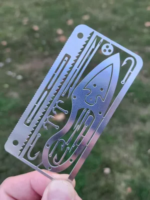 Pocket Multi Tool - Fishing Hooks, Saw, Knife, and more!