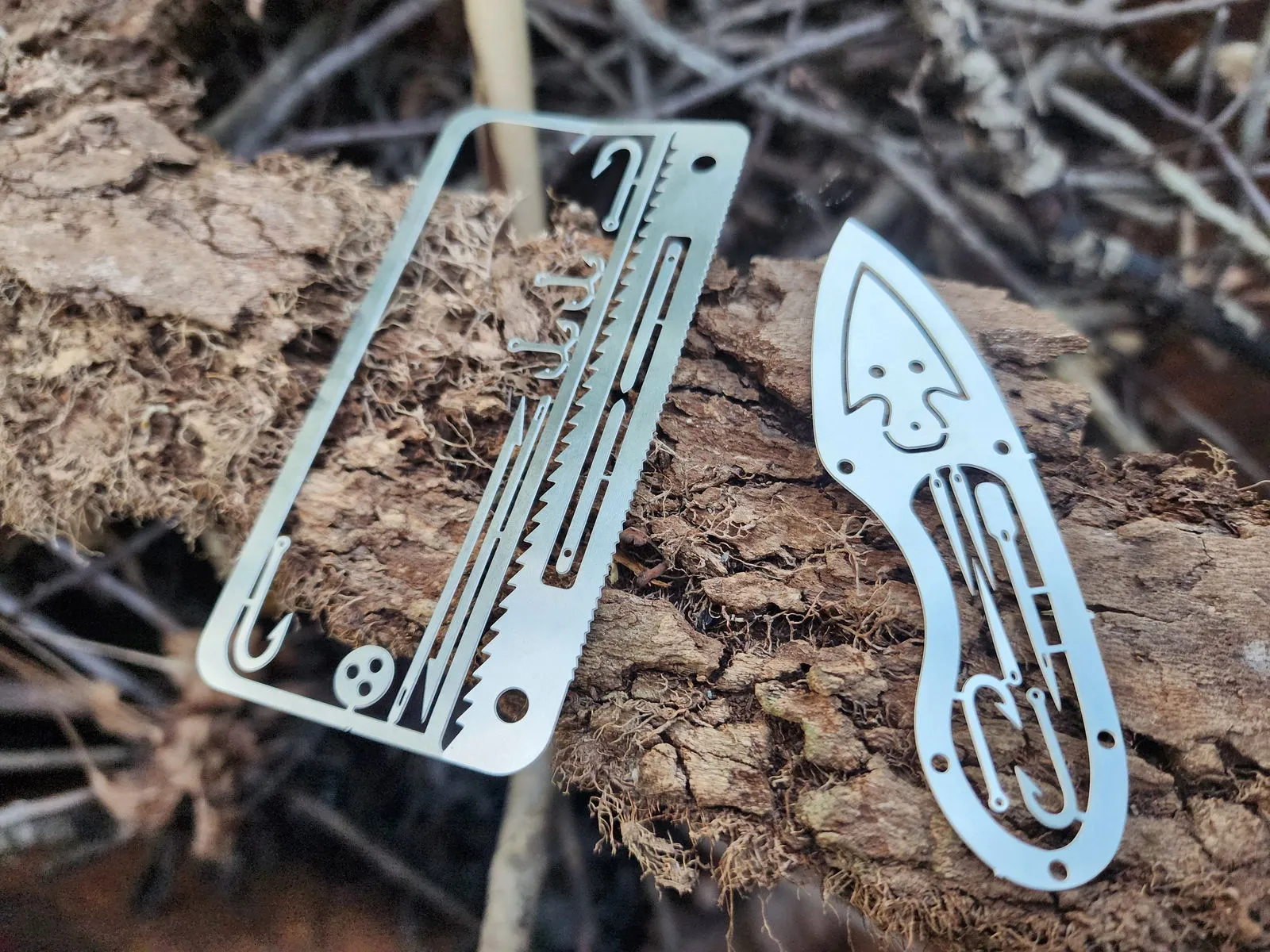 Pocket Multi Tool - Fishing Hooks, Saw, Knife, and more!