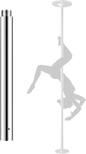 Pole Dancing Pole for Home/Club, Heavy Duty Platinum Stripper Pole Kit with Extension Accessories & Tools, 45 Mm Lockable Dancer Pole (Color : 2.24-2.74M Dance Pole) (100Cm Extension Tube)
