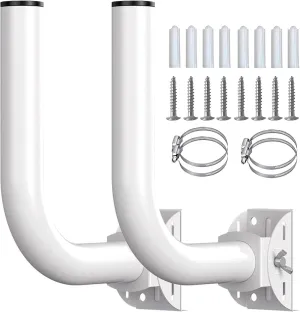 Pole Mount Bracket for Wireless Bridge Point to Point, TP - Link Mounting Bracket for Outdoor Access Point Mounting Pole, and Universal Antenna Wall Mount Bracket (2 Pack)
