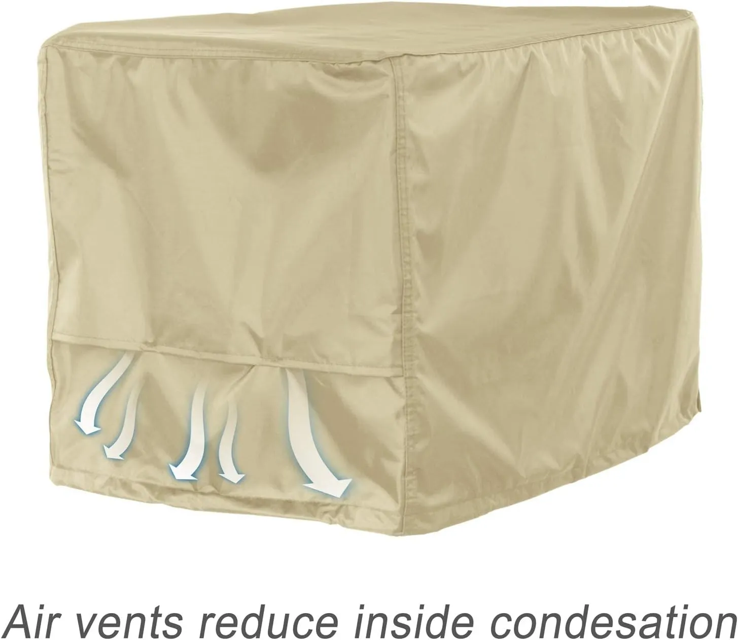 Porch Shield Waterproof Universal Generator Cover 32 x 24 x 24 inch, for Most Generators 5000-10000 Watt, Light Tan