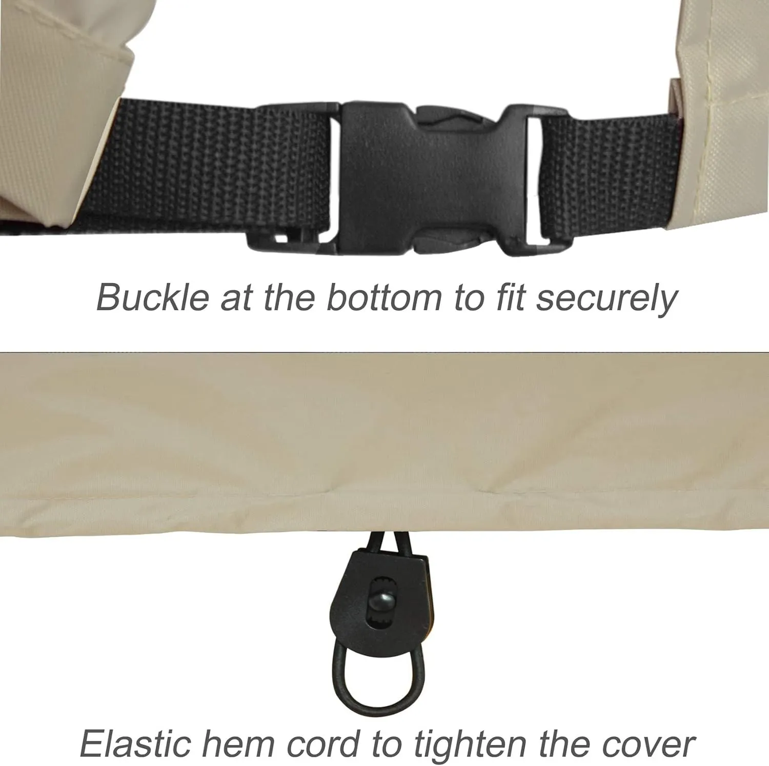 Porch Shield Waterproof Universal Generator Cover 32 x 24 x 24 inch, for Most Generators 5000-10000 Watt, Light Tan
