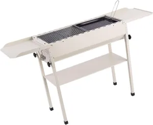 Portable Barbecue Grill Outdoor Picnic Stainless Steel Folding Rack Height Adjustable for Parties, Camping, Travel, Backpacking 68 * 65 30 cm Suitable 5-10 People