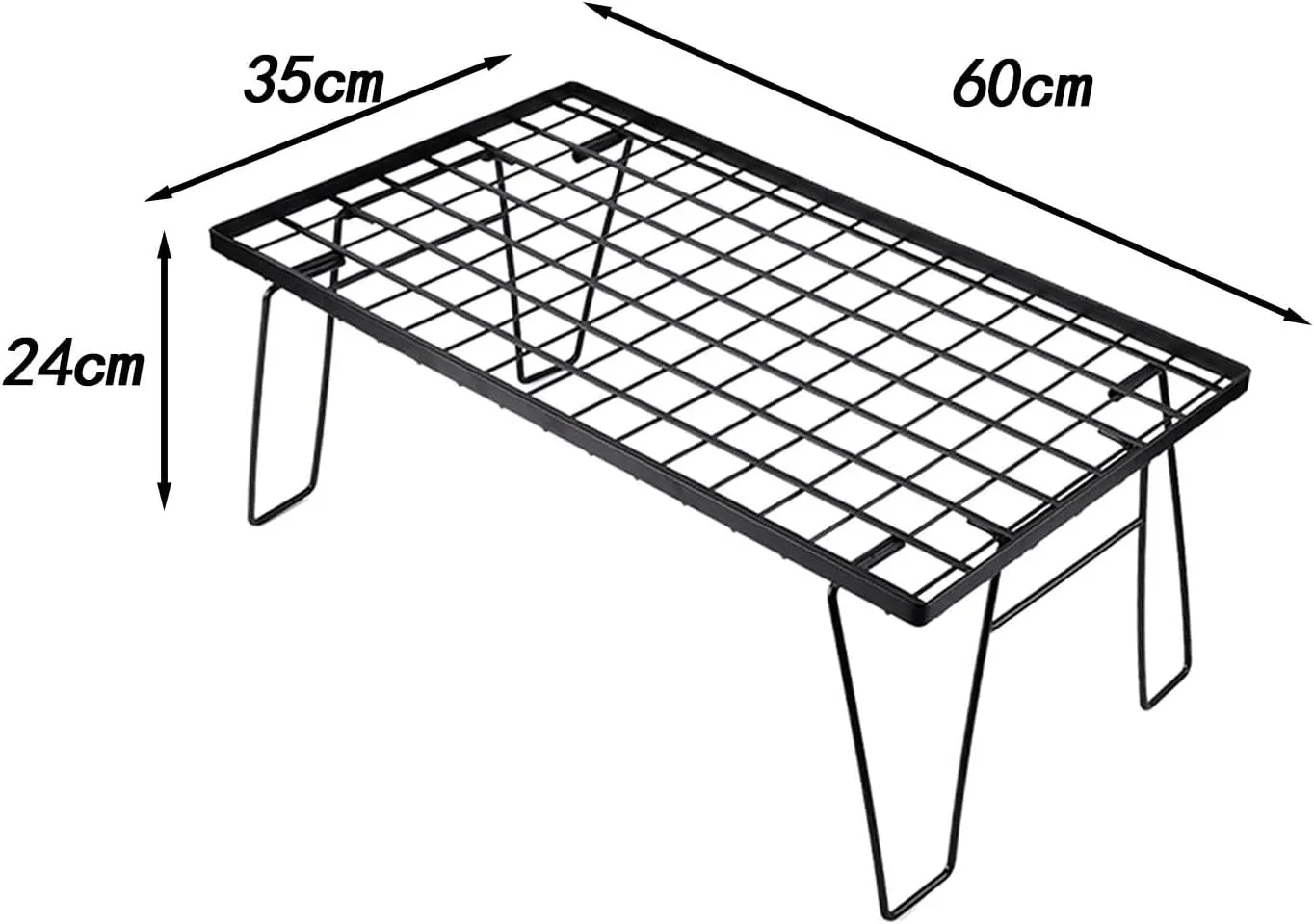 Portable BBQ Table for Camping with Storage Bag and Grill Mesh