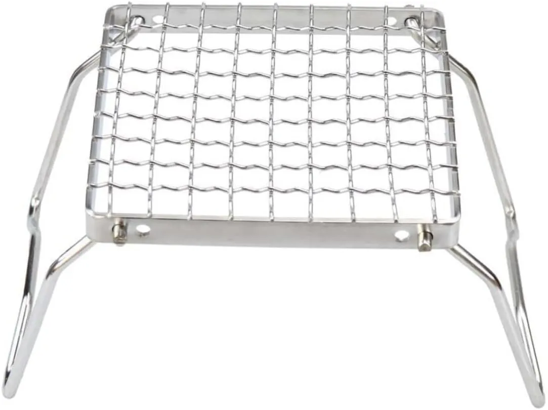 Portable Campfire Grill Picnic Barbecue Set Folding Bbq Rack Stainless Steel Grill for Camping Accessory Easy to Store