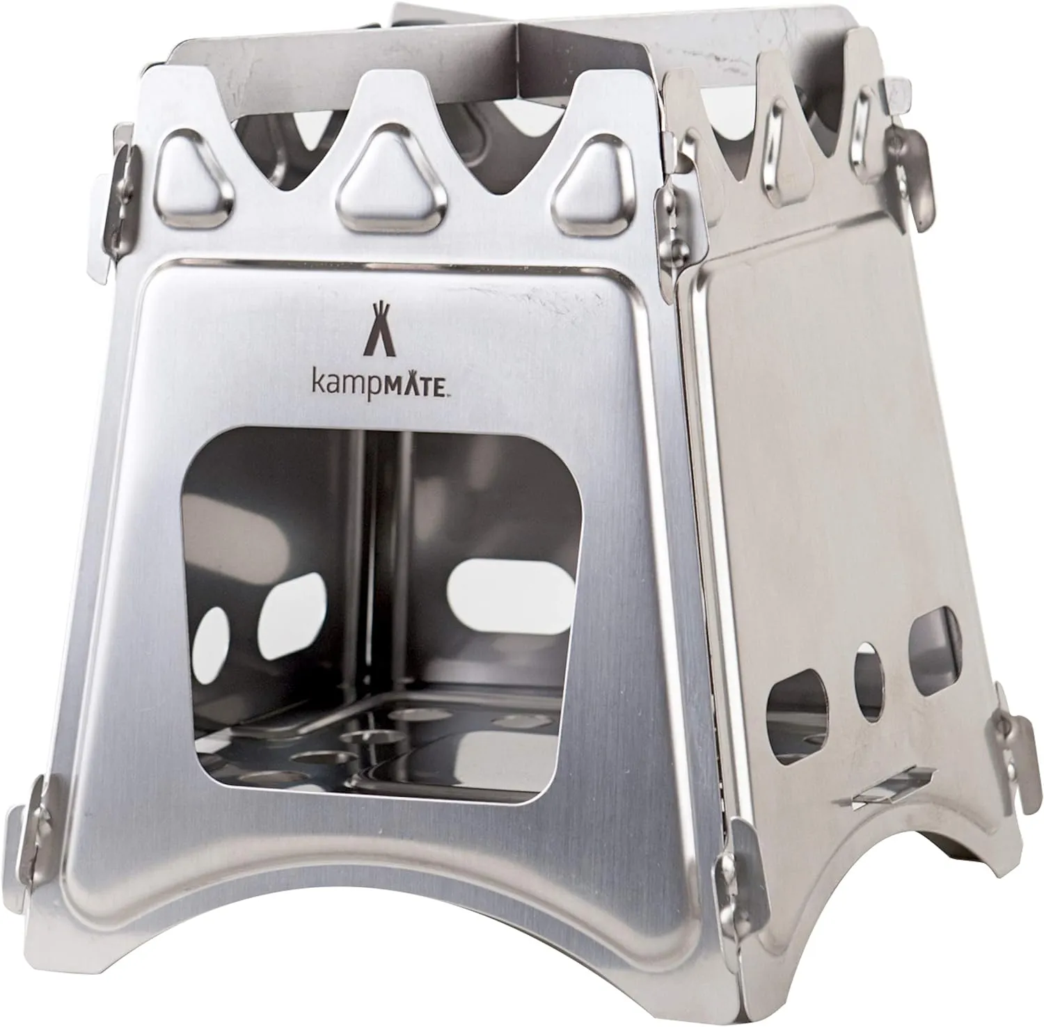 Portable Camping Stove Wood, Wood Stove Camping, Outdoor Compact Campfire, Survival Cooking Gear, Backpacking Stoves, Emergency Backpack Stoves, Hiking Burner, Foldable with Nylon Case