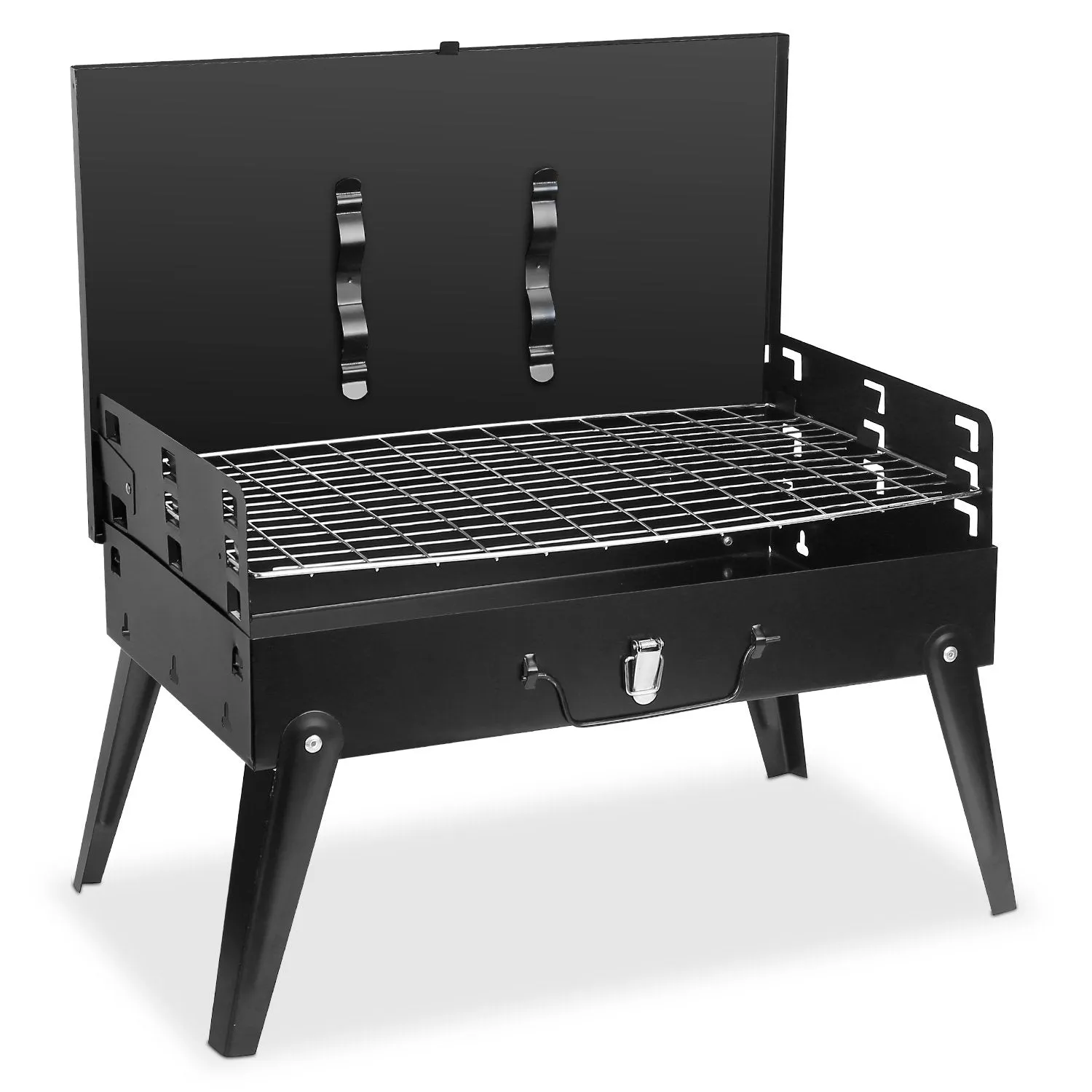 Portable Charcoal Grill Foldable BBQ Suitcase