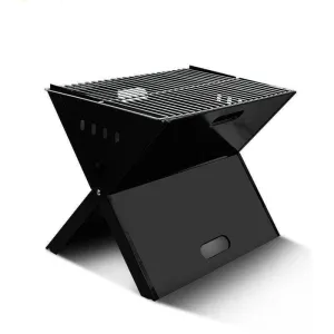Portable Foldable Charcoal Grill - X-Shaped Outdoor BBQ