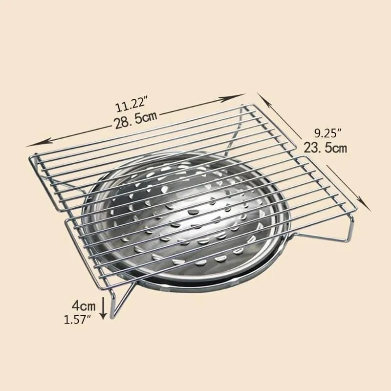 Portable Gas BBQ Stove Rack - Camping Grill Accessory