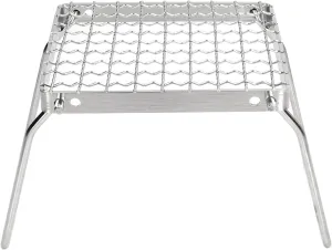 Portable Grill, Folding Mini Grill Rack, Stainless Steel Camping Grill with Professional Manufacturing, Strong Bearing Capacity, and Easy to Use for BBQs, Picnics, Camping