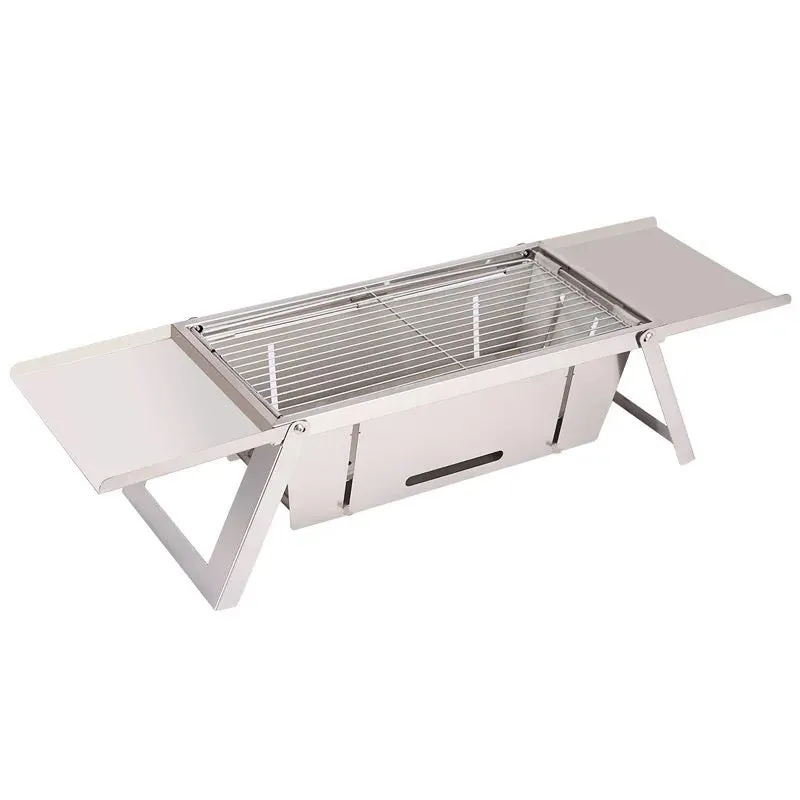 Portable Heavy Duty BBQ Grill Rack, Barbeque Stove Rack for Outdoor Camping Cooking