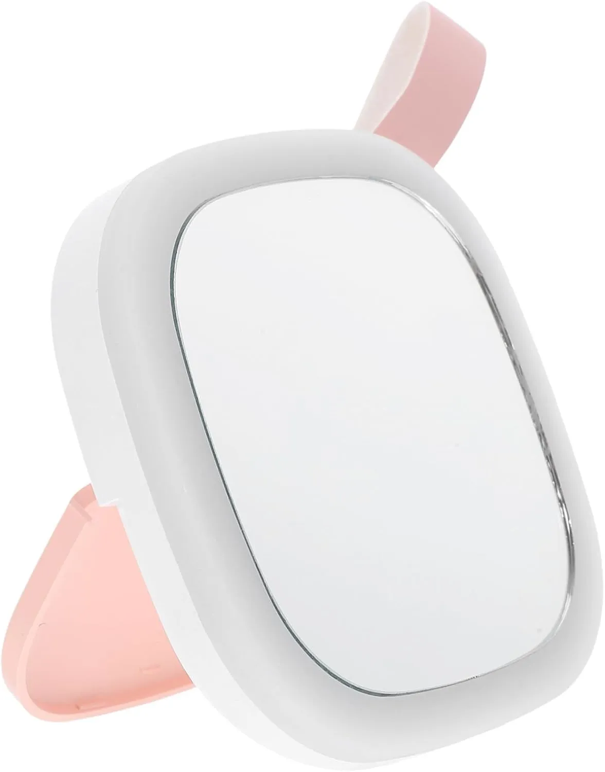 Portable Led Makeup Mirror with Light Rechargeable Compact Design USB Charging High-Definition Travel Mirror for Easy Storage and Use