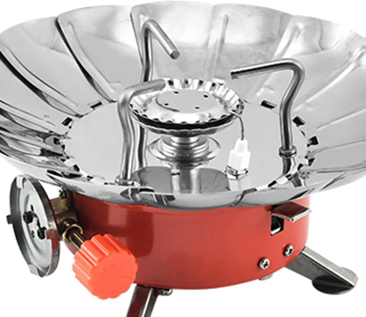 Portable Mini Gas Stove Butane Mini Round Stainless Steel Cookers with Storage Box Piezo Ignition Multifunction Camping Stove Outdoor