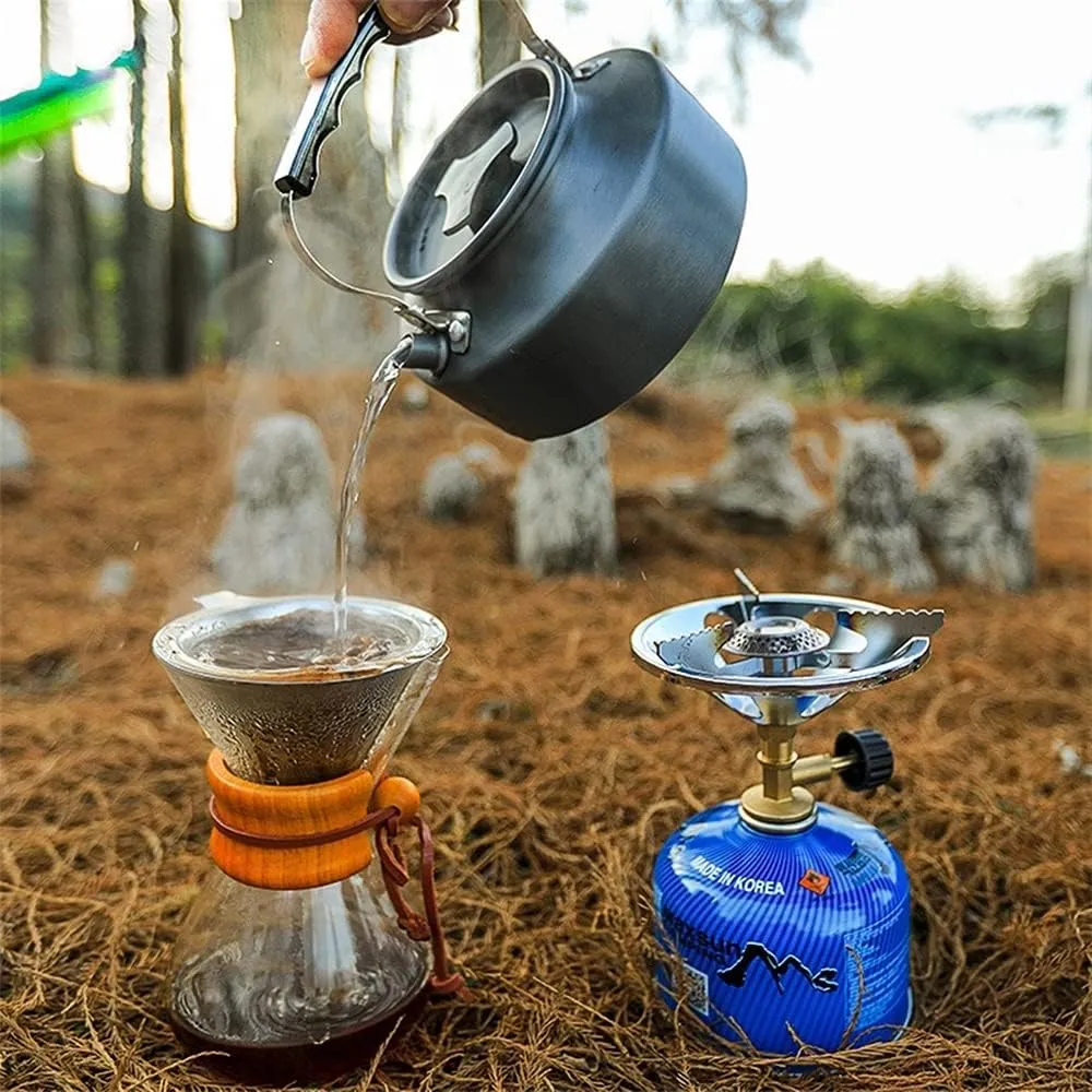 Portable Outdoor Camping Stove Cooking System Butane Propane Burner, Portable And Small Size Can Bear 15kg, Outdoor Hiking Backpack Camp Gas Stove High Burning Rate Fast Heating Stove (Size : One-pie