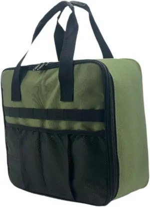 Portable Outdoor Cooking Gear Storage Bag for Camp Stove and Gas Tank, Green