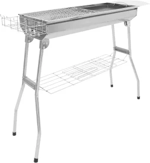 Portable Stainless Steel Bbq Grill Camping Grill Folding Outdoor Bbq Accessory