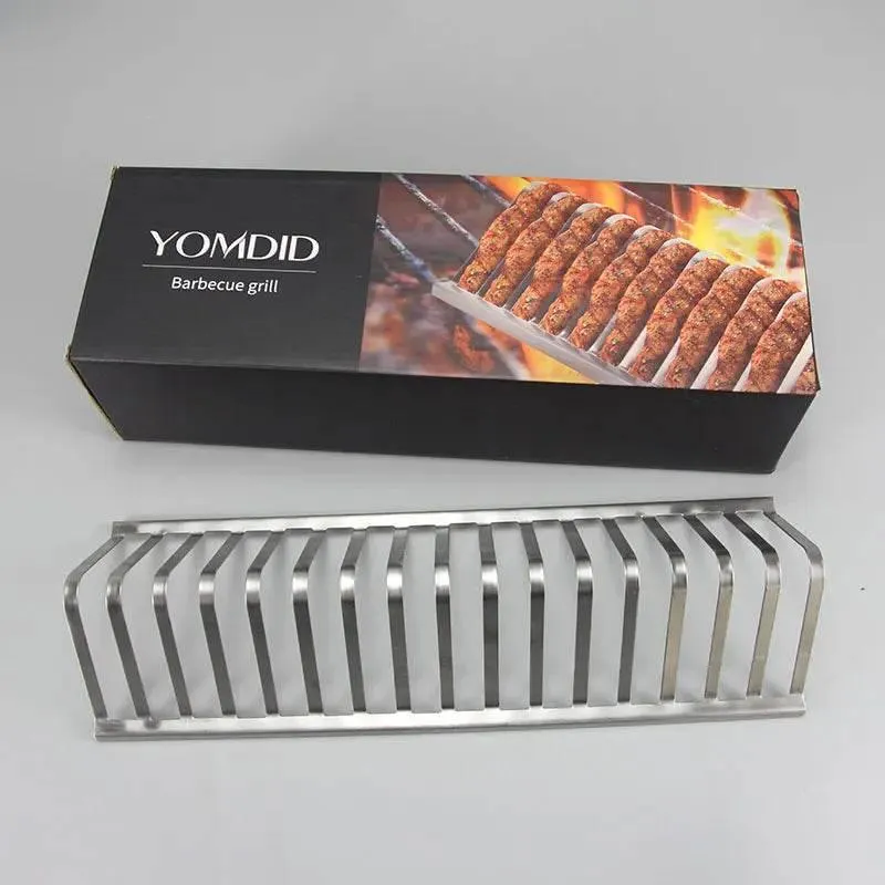 Portable Stainless Steel BBQ Grill Rack for Outdoor Picnics and Camping