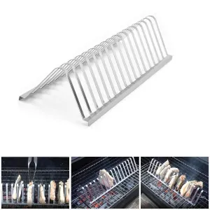 Portable Stainless Steel BBQ Grill Rack for Outdoor Picnics and Camping