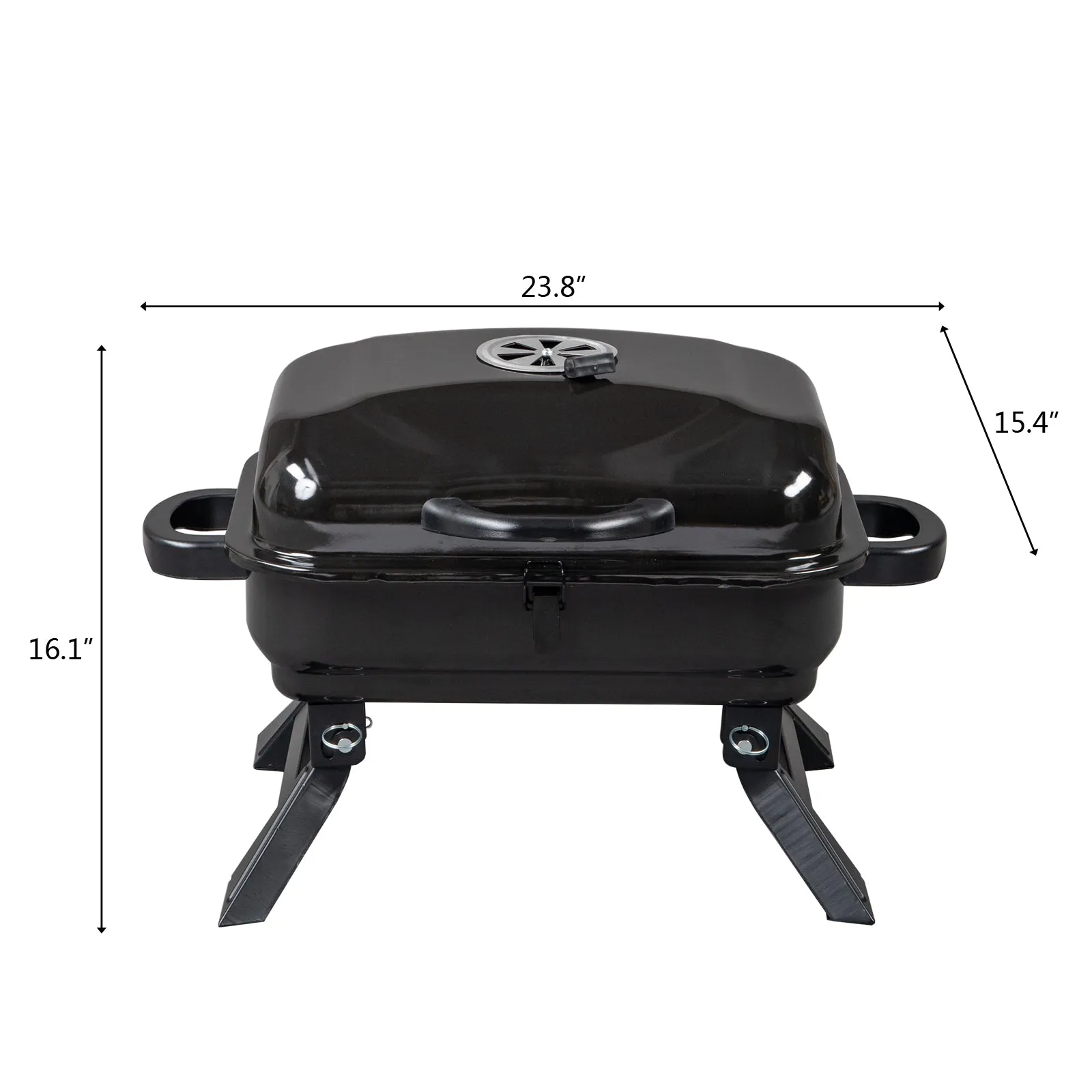 Portable Tabletop BBQ Charcoal Grill - Compact and Foldable Design