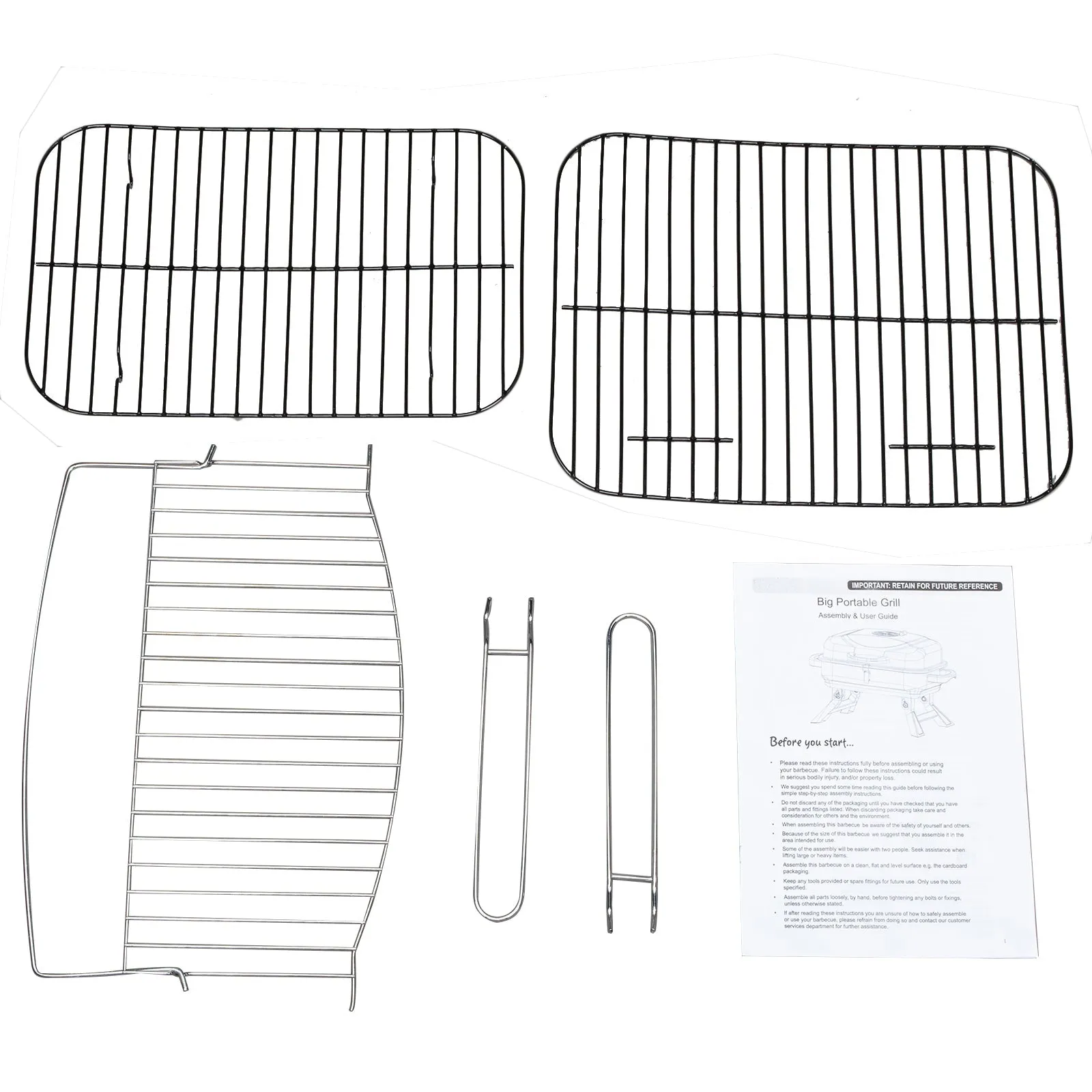Portable Tabletop BBQ Charcoal Grill - Compact and Foldable Design