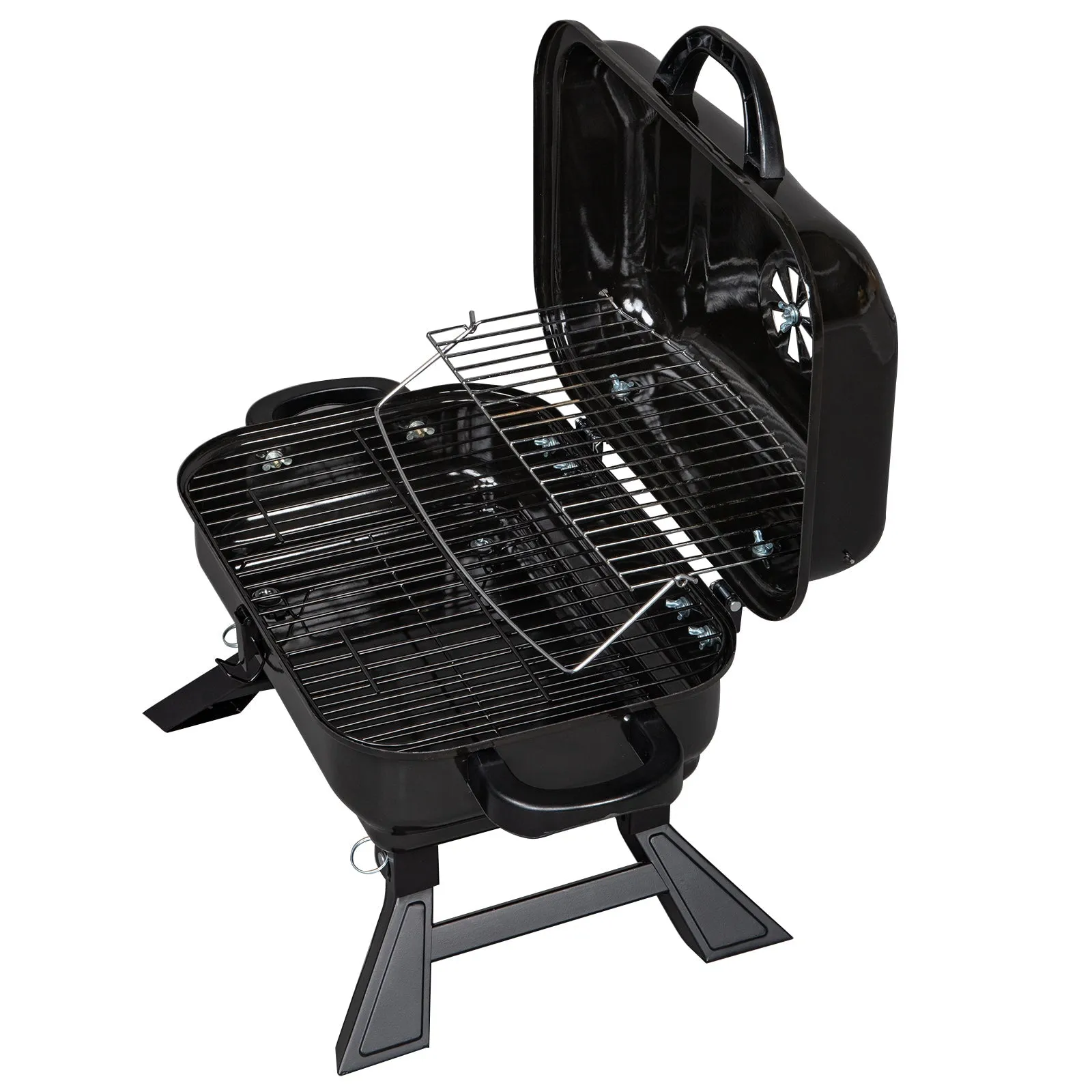 Portable Tabletop BBQ Charcoal Grill - Compact and Foldable Design