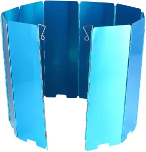 Portable Wind Guard for Camping Stove 10pcs Wind Block Aluminum Screens Outdoor Cooking Accessory