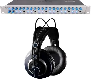 Presonus HP60 6-Channel Amplifier Headphone Amp w/Talkback AKG K240 Headphones