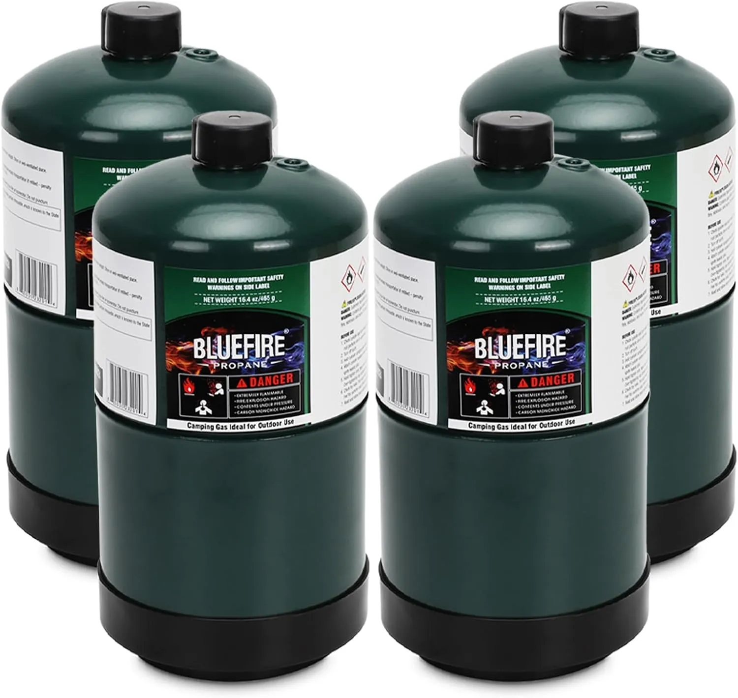 Propane Tank Propane Replacement Fuel Propane Bottle Propane Cylinder Small Propane Tanks for Camping Stove Torch Lamp Heater Gas Stove Burner Cooking 1lb Propane Tank (4 Pack)
