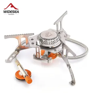 Protected Foldable Camping Reduced cost Gas Outdoor hiking Electronic Stoves Widesea Stove 3000W burner Portable Stove Folding Split Gas