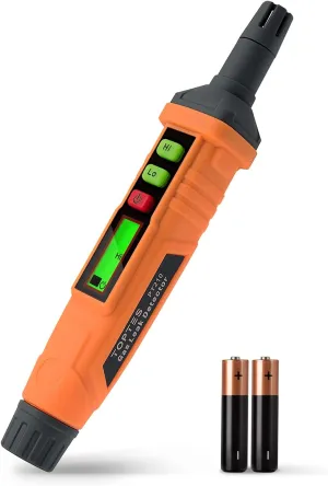 PT210 Gas Leak Detector, Natural Gas Detector with Audible & Visual Alarm, Locating The Source of Propane, Methane, and Combustible Leaks for Home and RV (Includes Battery x2) - Orange