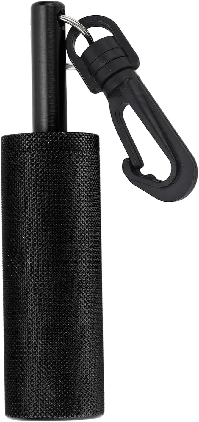 Rattle Stick, Aluminum Alloy Diving Signal Bell Stick with Steel Beads for Underwater Communication, 360 Degree Rotatable Quick Hook, Easy to Carry, Dive Bell for Safety