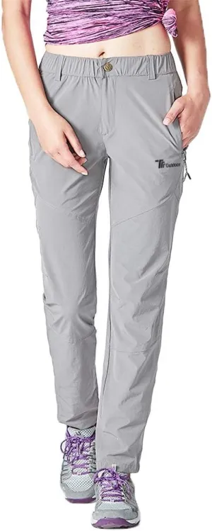 Rdruko Women's Hiking Pants Lightweight Quick Dry Water Resistant Outdoor Travel Fishing Pants with Pockets