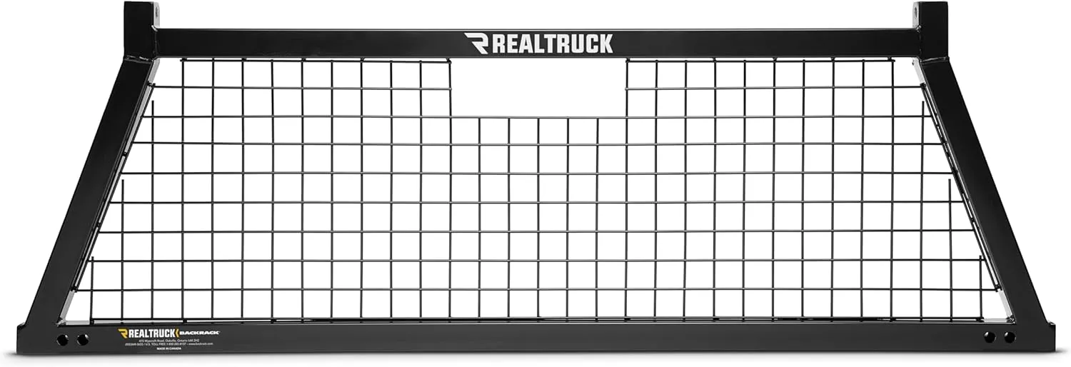 RealTruck BACKRACK Safety Rack Frame Only | Black, No Drill | 10600 | Fits 2015-2025 Chevrolet/GMC Colorado/Canyon; 2019-2025 Ford Ranger