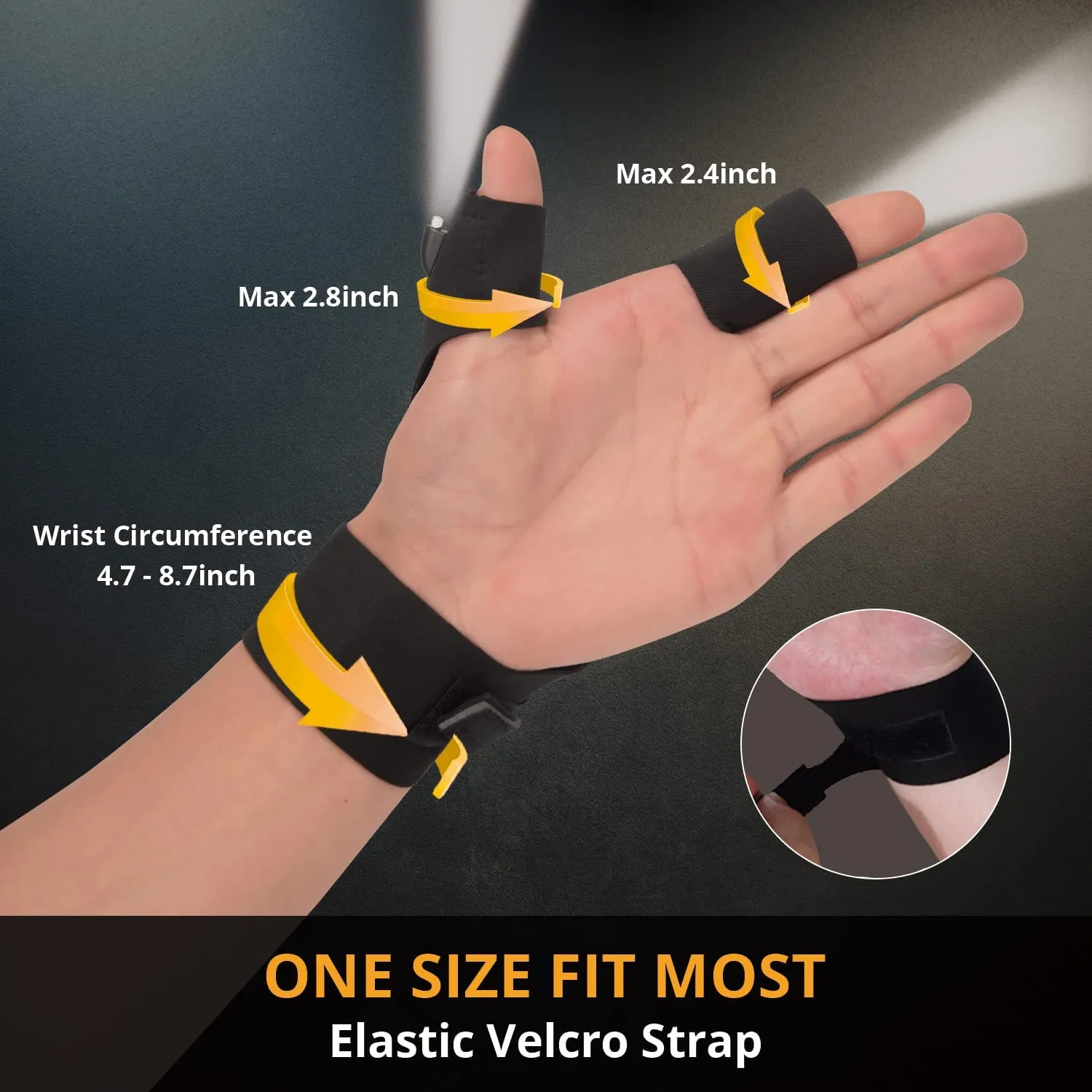 Rechargeable LED Flashlight Gloves