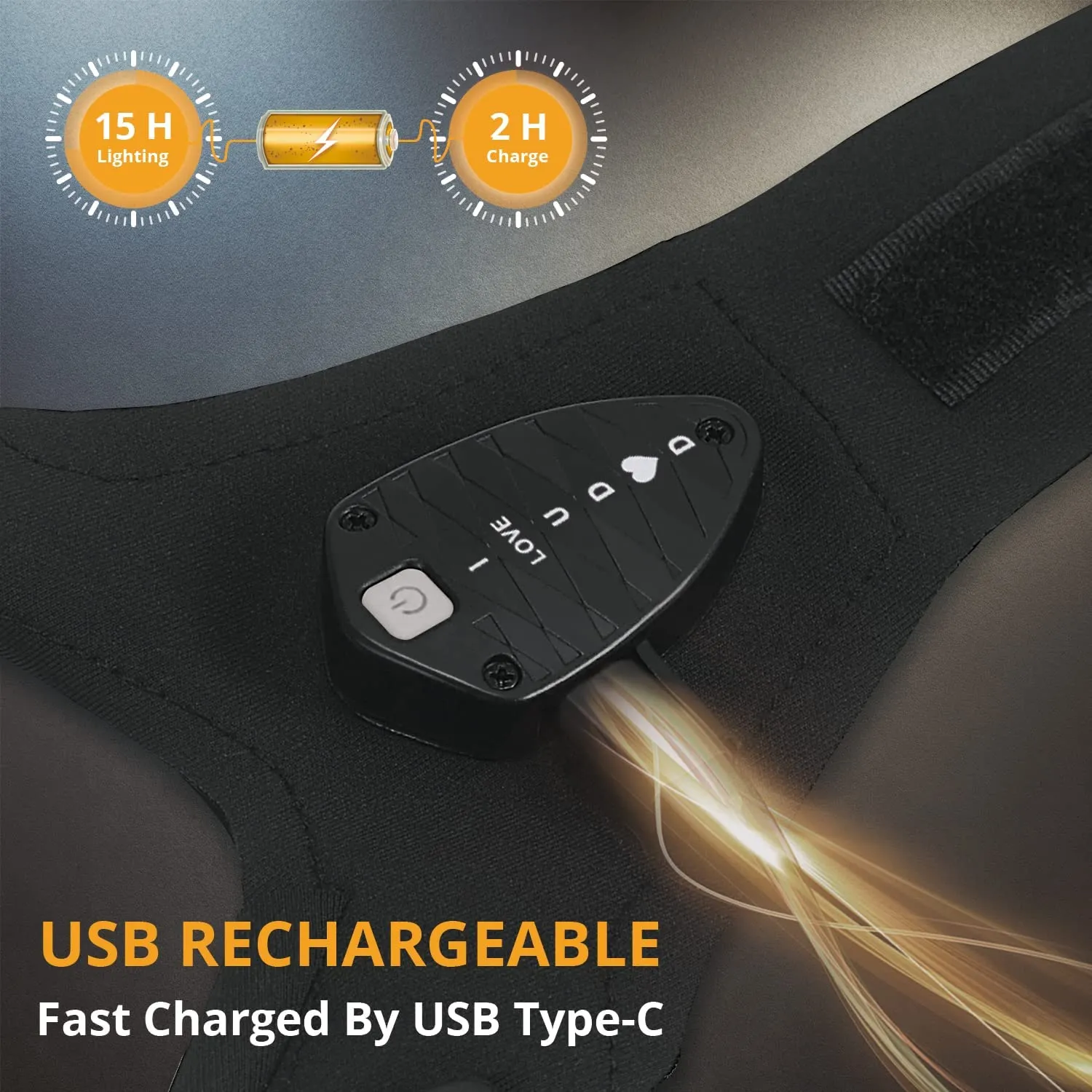 Rechargeable LED Flashlight Gloves