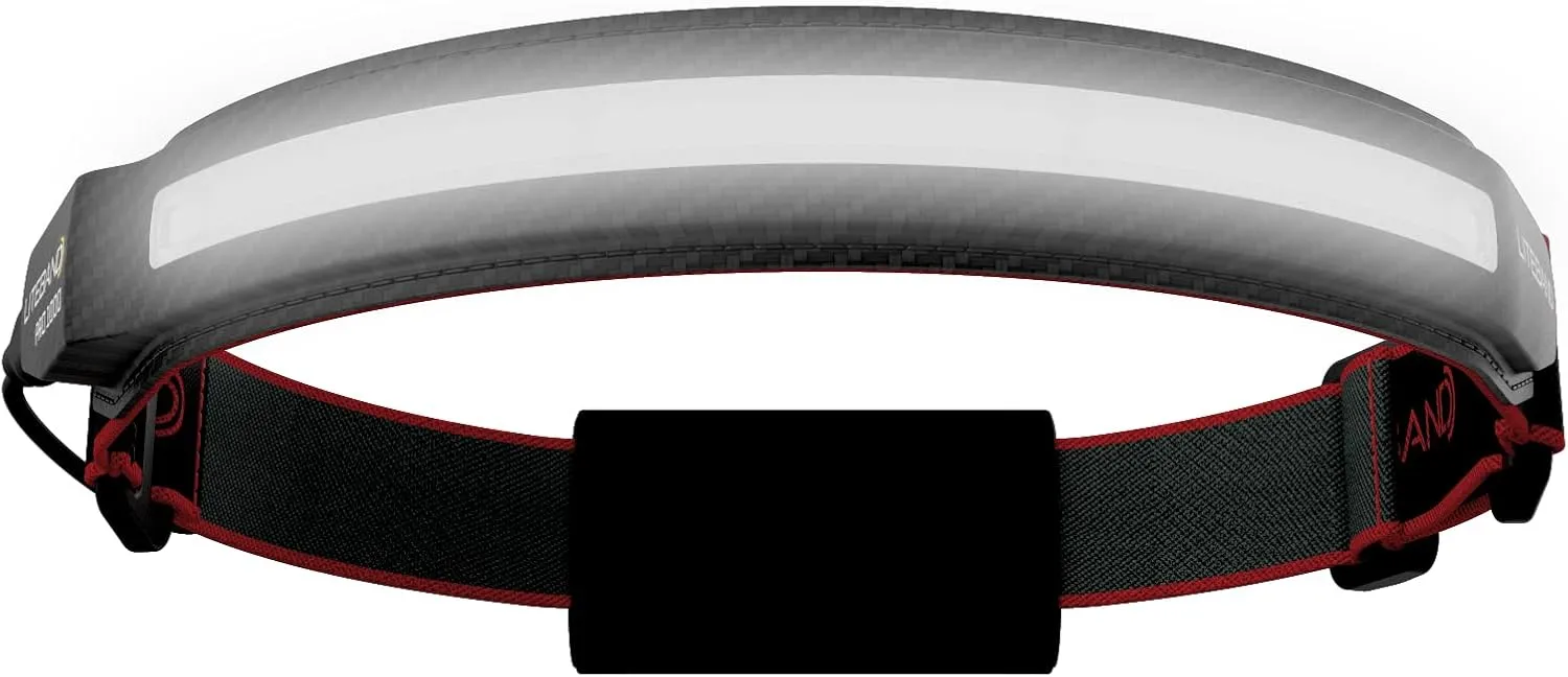 Rechargeable LED Headlamp - Liteband PRO 1400 Lumens Super Bright Head Lamp, Battery Powered Tactical Headlamps, Camping, Running, Hard Hat Light, Best Rated Hands Free Forehead Flashlight, Carbon
