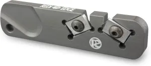 Redi-Edge Single Edge Knife Sharpener – Right or Left Handed Military-Grade Aluminum Knife Sharpener with Duromite Sharpening Elements Set at 20° Angle – Knife, Hook & Needle Sharpening Tool
