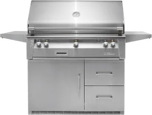 Refrigerated Cart Grill with Rotisserie and Sear Zone (ALXE-42SZRFG-LP), Propane, 42-Inch