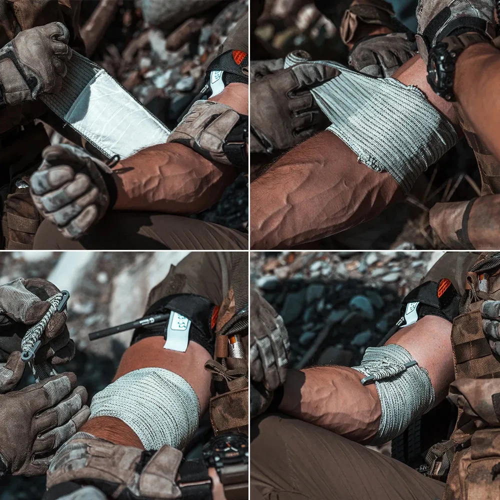 RHINO RESCUE Israeli Style Emergency Bandage 4/6" Tactical Trauma Wound Dressing