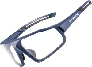 ROCKBROS Photochromic Cycling Glasses for Men - Clear Safety Glasses for Road Mountain Bike Bicycle