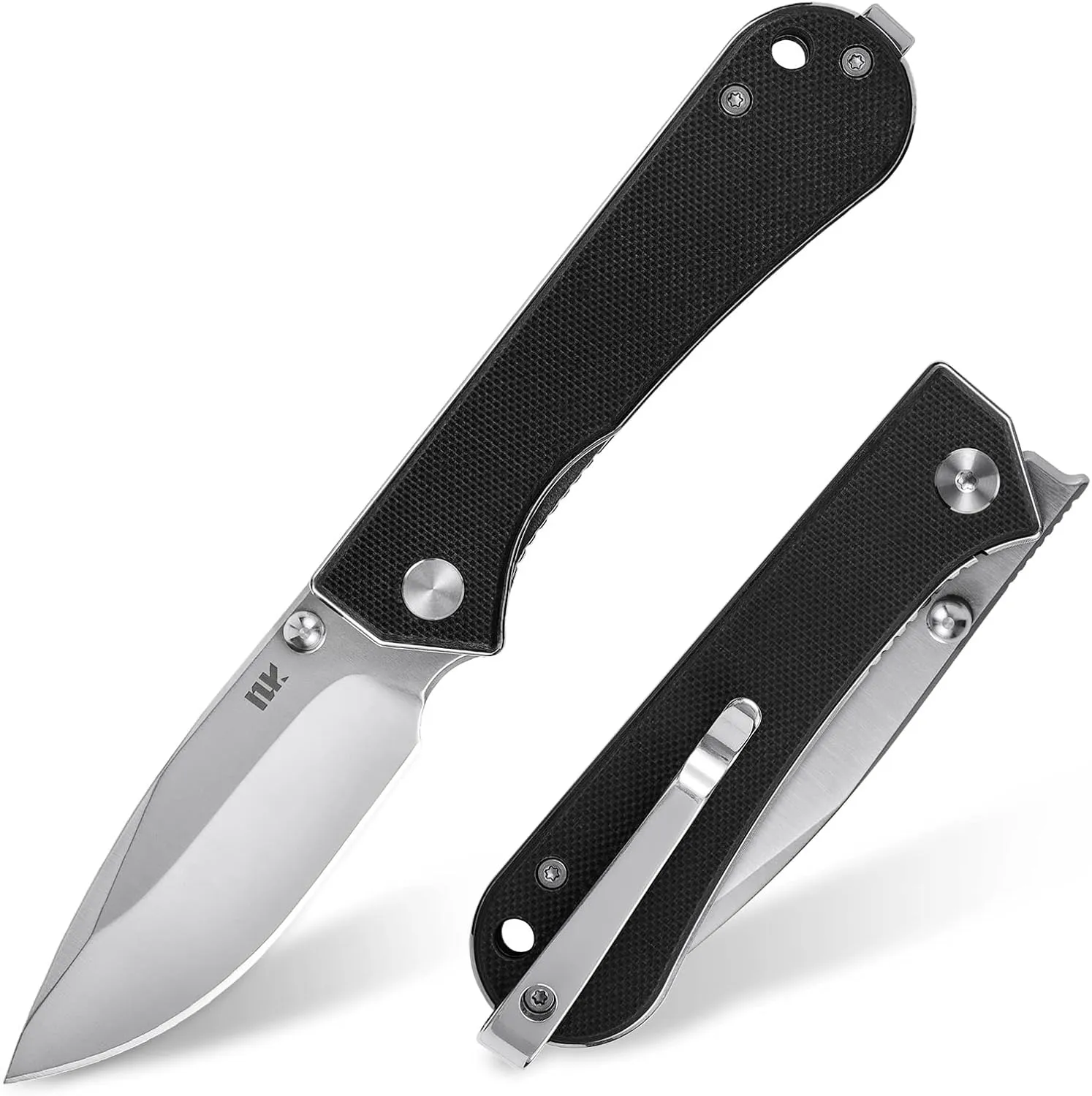 S13 Kumpanter Pocket Folding Knife, Multifunctional 3-Inch D2 Blade and G10 EDC Pocket Knives with Pocket Clip for Camping, Hiking, and Everyday Use