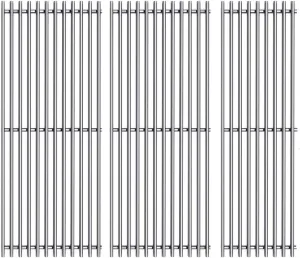 S47E (3-Pack) 18" Stainless Steel Cooking Grid Grates for Charbroil Performance 4 Burner 463376018P2, 463376117, 463377117, 463673617, 463377017, 463347017 and 5 Burner 463347519