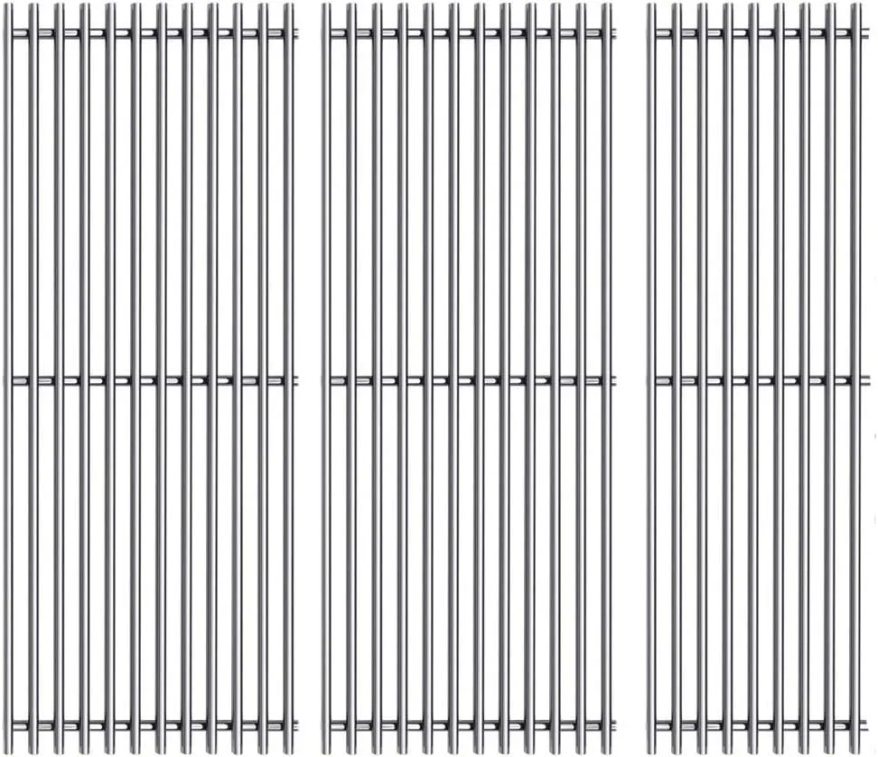 S47E (3-Pack) 18" Stainless Steel Cooking Grid Grates for Charbroil Performance 4 Burner 463376018P2, 463376117, 463377117, 463673617, 463377017, 463347017 and 5 Burner 463347519