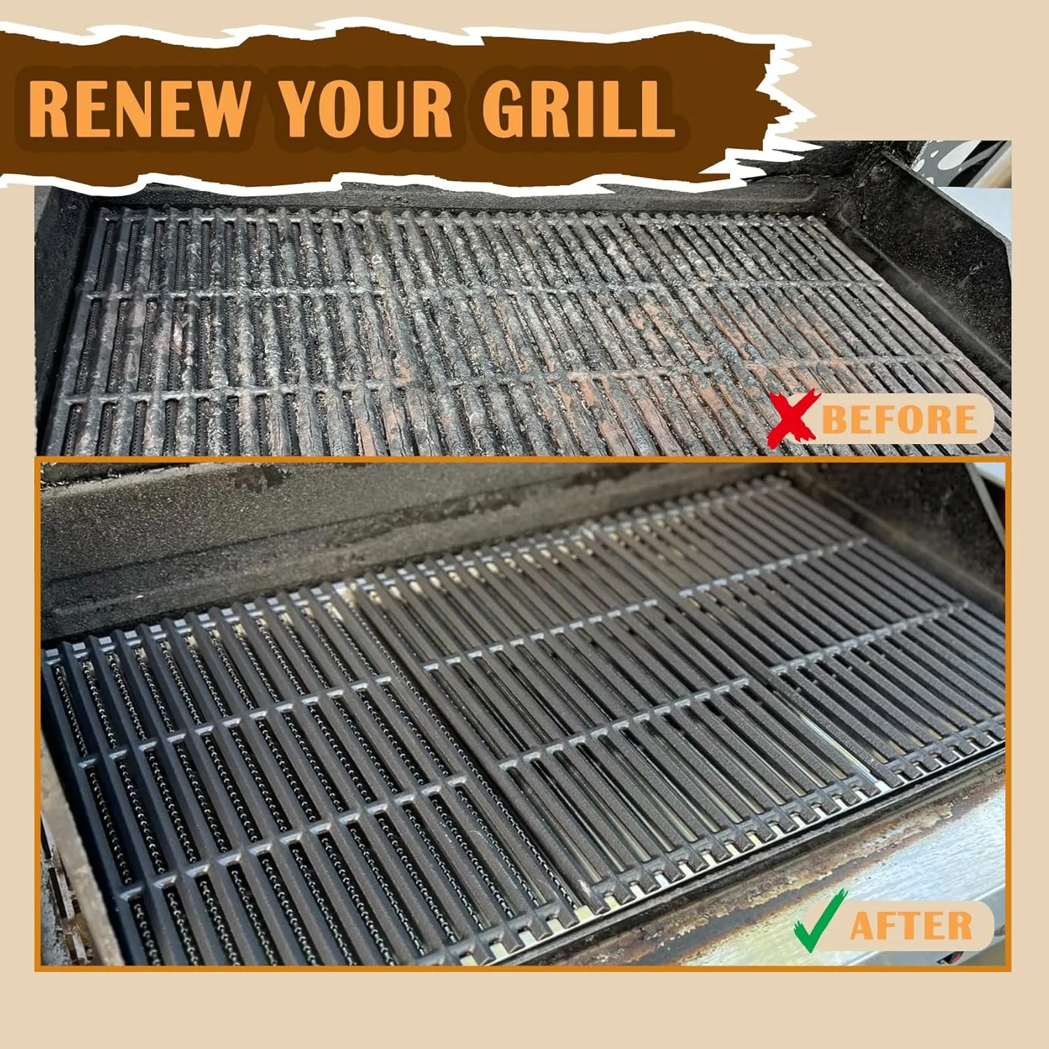 SafBbcue 3 Pack Stainless Steel G533-2200-W1 True Infrared Grill Emitter Plates for Charbroil 463242715 463242716 463276016 466242715 466242815 463257520 17 Inch Replacement Grill Emitter Grates Parts