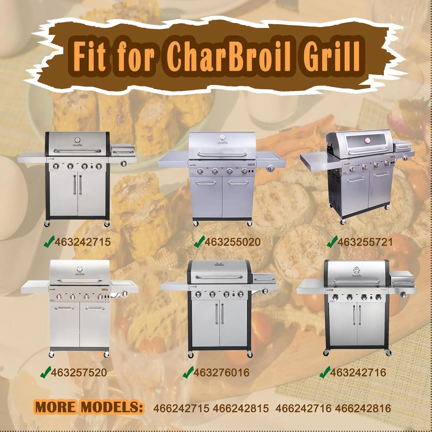 SafBbcue 3 Pack Stainless Steel G533-2200-W1 True Infrared Grill Emitter Plates for Charbroil 463242715 463242716 463276016 466242715 466242815 463257520 17 Inch Replacement Grill Emitter Grates Parts
