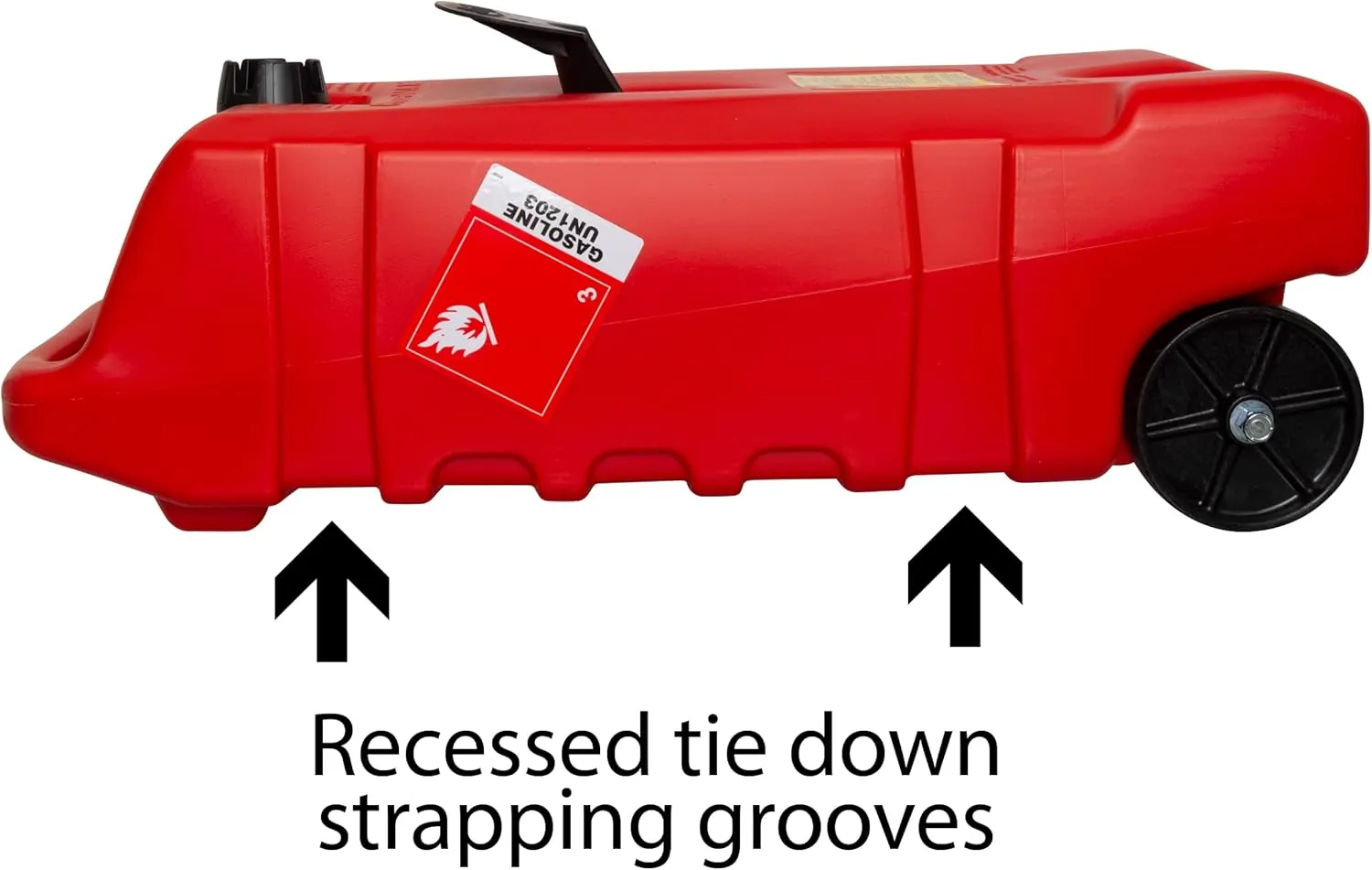 Scepter Duramax Flo ’N Go 14 Gallon (53 Liter) Fueling Station, Portable Gas Caddy and Fuel Transfer Pump with 10-Foot Hose for Lawn Mower, Farm, Marine, Commercial, and Home Use, Gasoline Only, Red