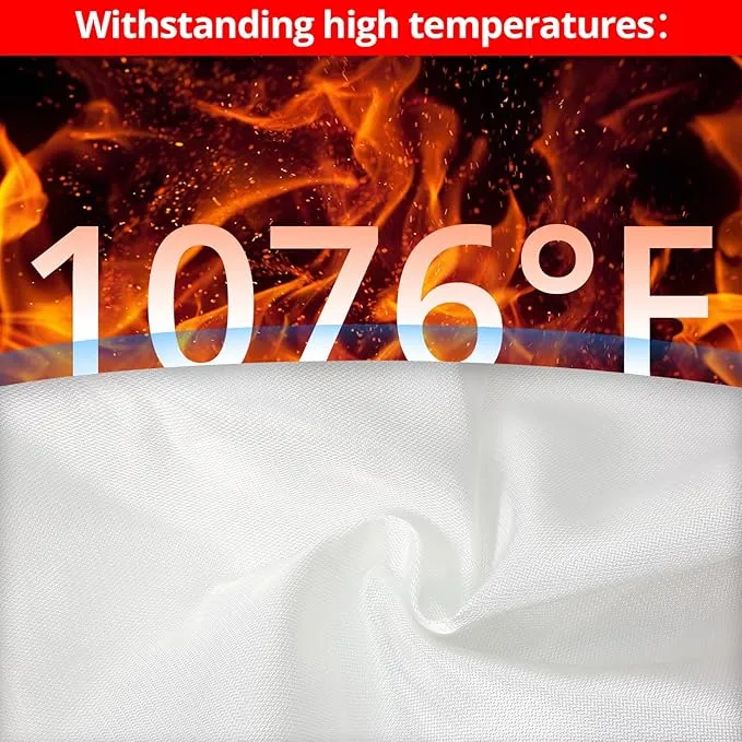 SecuCaptain Emergency Fire Blanket for Home and Kitchen - 8 Pack 40"x40" Flame Suppression Fiberglass Fire Blankets for House Camping Car Office Warehouse Emergency Survival Safety